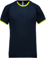 Navy Heather / Fluorescent Yellow